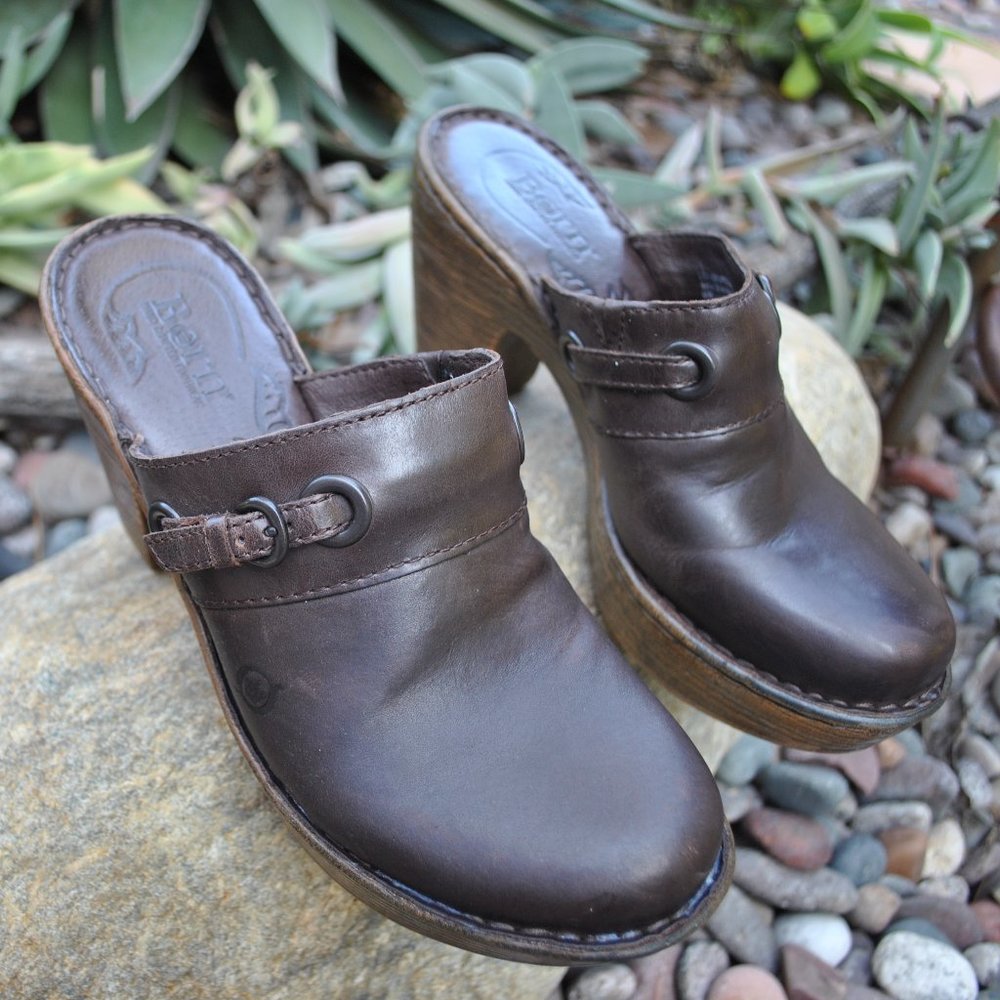 Born Brown Clogs - image 1